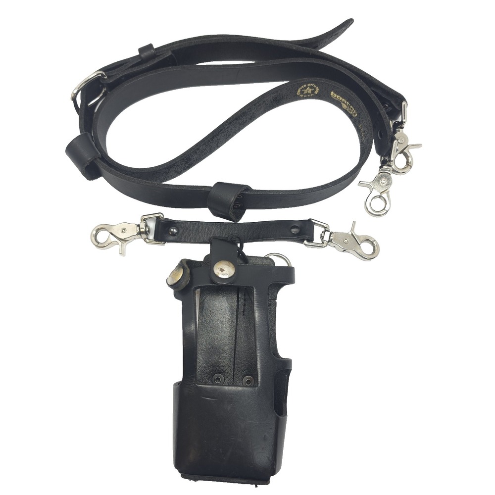 Boston Leather 6543 Firefighter Radio Strap Holder & Anti-Sway Strap Bundle